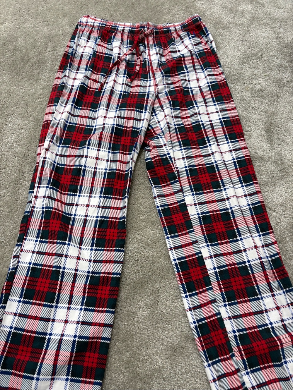 Nautica men’s new without tag red plaid flannel pajamas